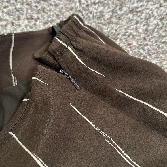 Jones New York brown beige slik pants suits size 16w - Picture 15 of 15